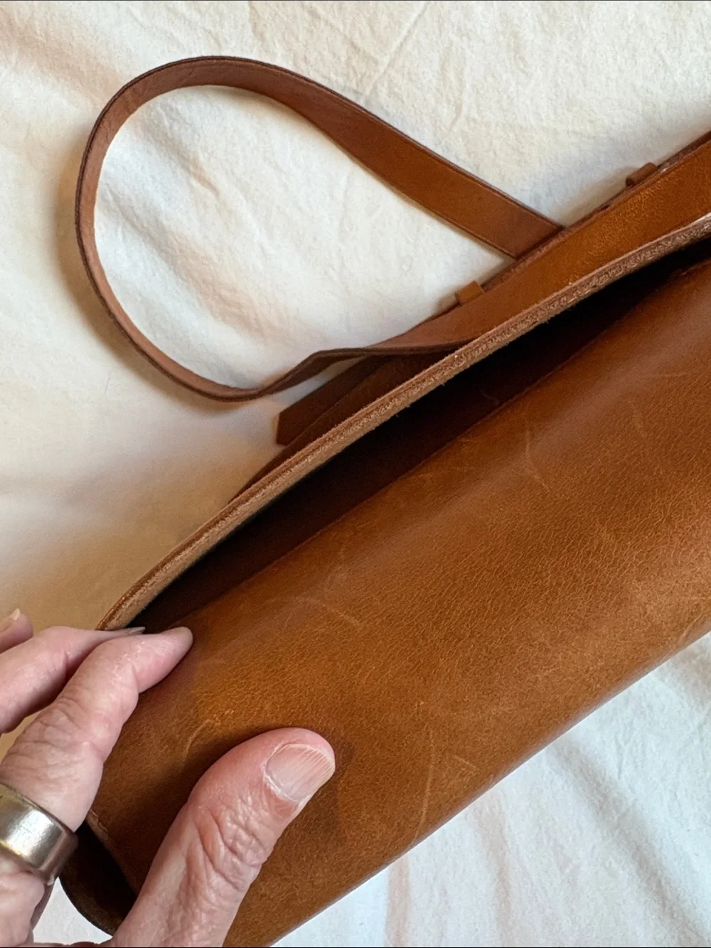 Madewell Classic Brown Leather Crossbody Bag - Women's Shoulder Purse